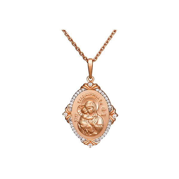 

Кулон из красного золота с фианитом PLATINA jewelry 03-2307-01-401-1110-32, 03-2307-01-401-1110-32