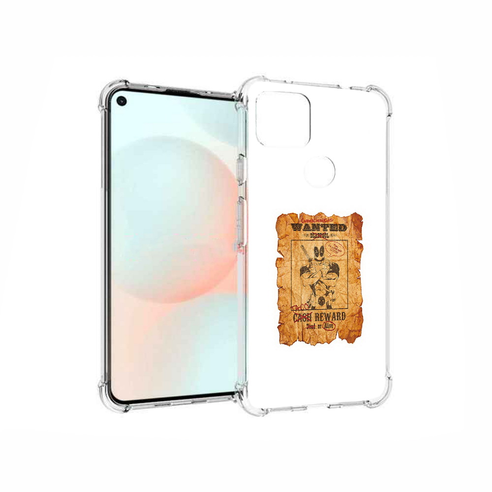 

Чехол MyPads Tocco для Google Pixel 5A дедпул, Прозрачный, Tocco