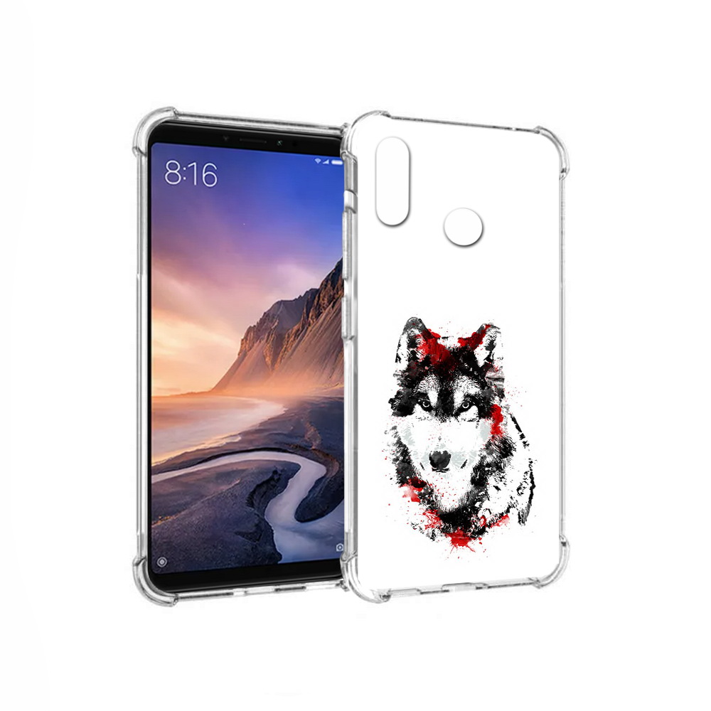 

Чехол MyPads Tocco для Xiaomi Mi Max 3 кровавый волк (PT115366.313.416), Прозрачный, Tocco