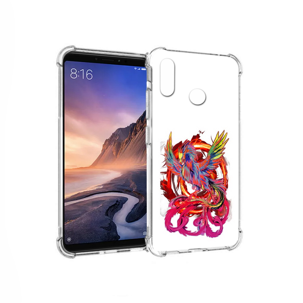 

Чехол MyPads Tocco для Xiaomi Mi Max 3 красочный феникс (PT115366.313.414), Прозрачный, Tocco
