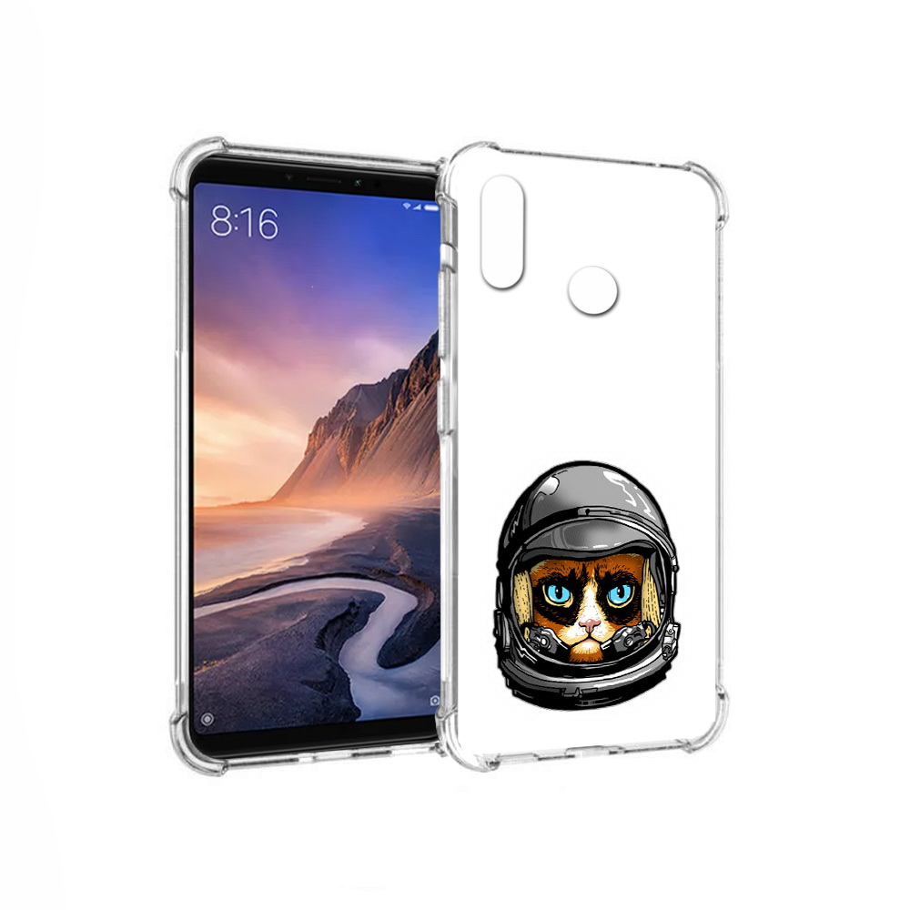 

Чехол MyPads Tocco для Xiaomi Mi Max 3 кот космонавт (PT115366.313.400), Прозрачный, Tocco