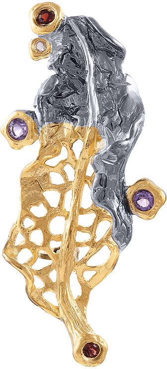 

Брошь из серебра с гранатом JV YP01431-BRP-AM-CT-GR-BJ, YP01431-BRP-AM-CT-GR-BJ