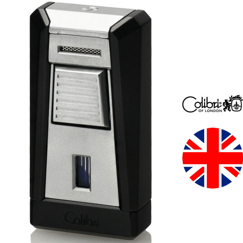 фото Газовая зажигалка colibri stealth i black & chrome