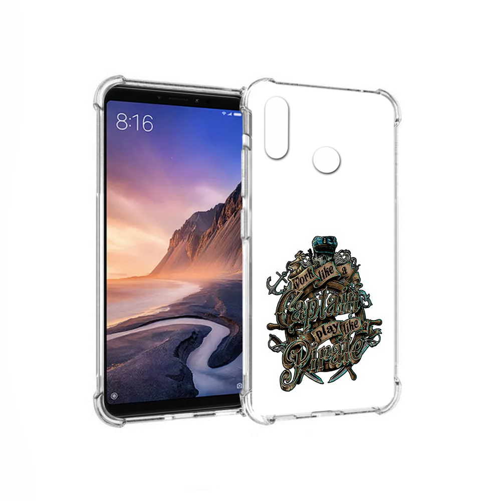 

Чехол MyPads Tocco для Xiaomi Mi Max 3 капитан пиратов (PT115366.313.385), Прозрачный, Tocco