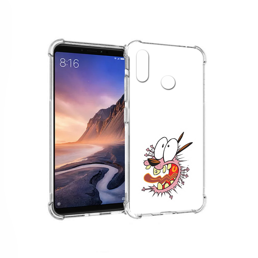 

Чехол MyPads Tocco для Xiaomi Mi Max 3 испуганный бобик (PT115366.313.381), Прозрачный, Tocco