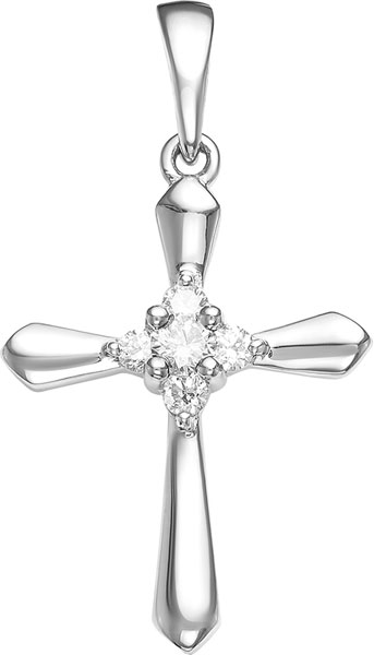фото Подвеска женская vesna jewelry 3212-251-00-00 из белого золота, бриллиант