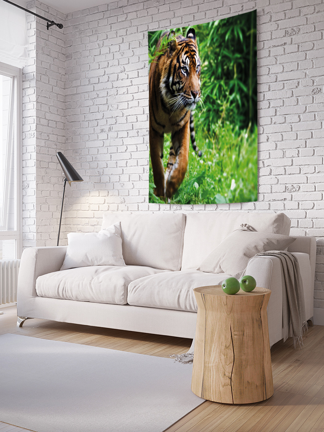 

Вертикальное фотопанно на стену JoyArty Тигр на прогулке 100x150 см, Тигр на прогулке