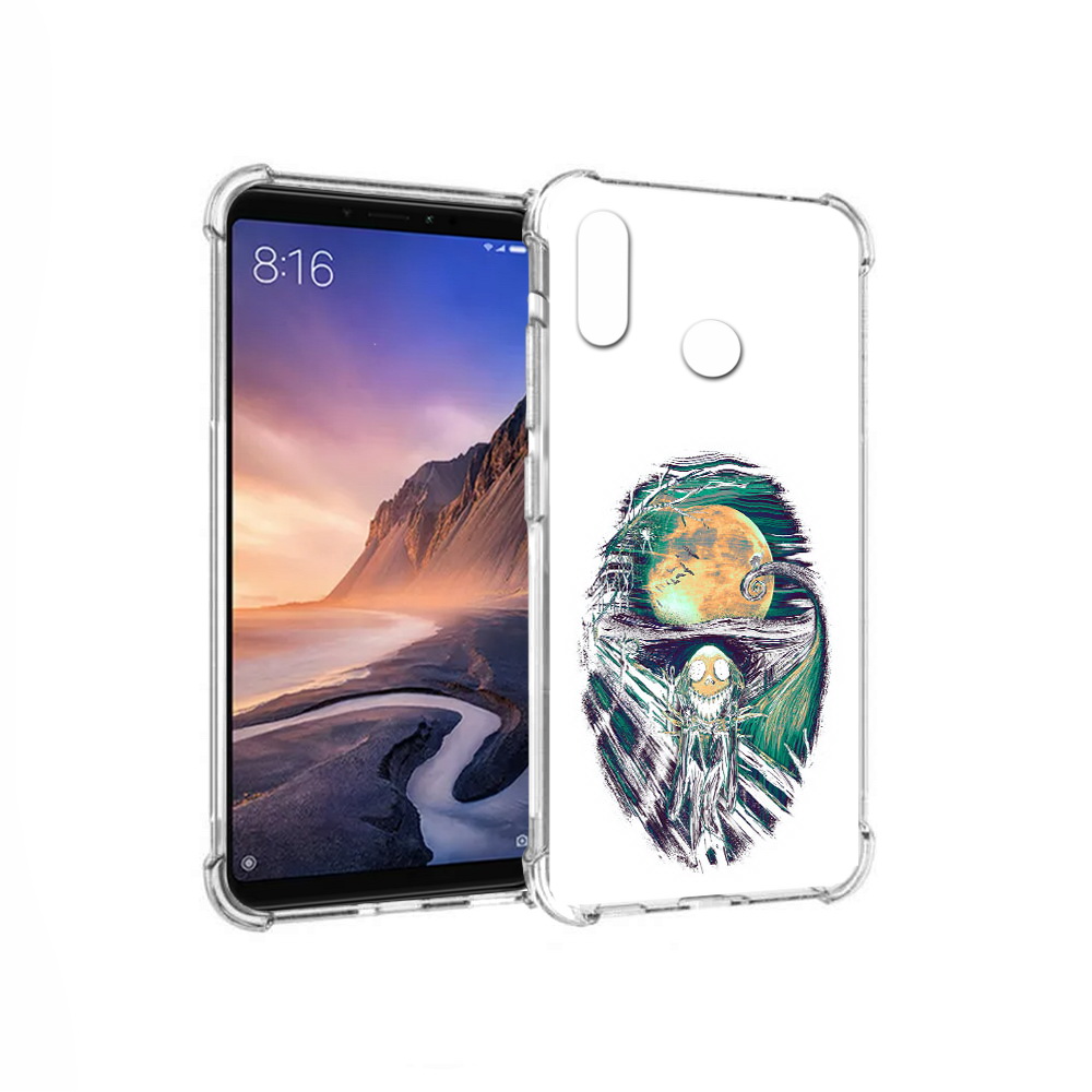 

Чехол MyPads Tocco для Xiaomi Mi Max 3 зубастое существо абстракция (PT115366.313.370), Прозрачный, Tocco