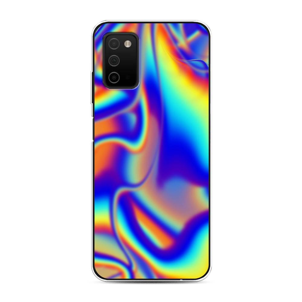 

Чехол на Samsung Galaxy A03s "Яркая голограмма", Разноцветный, 2103250-3