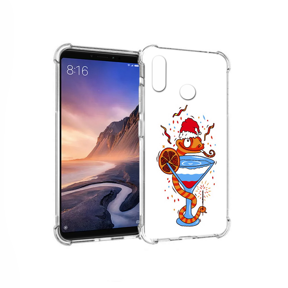 

Чехол MyPads Tocco для Xiaomi Mi Max 3 змейка (PT115366.313.364), Прозрачный, Tocco