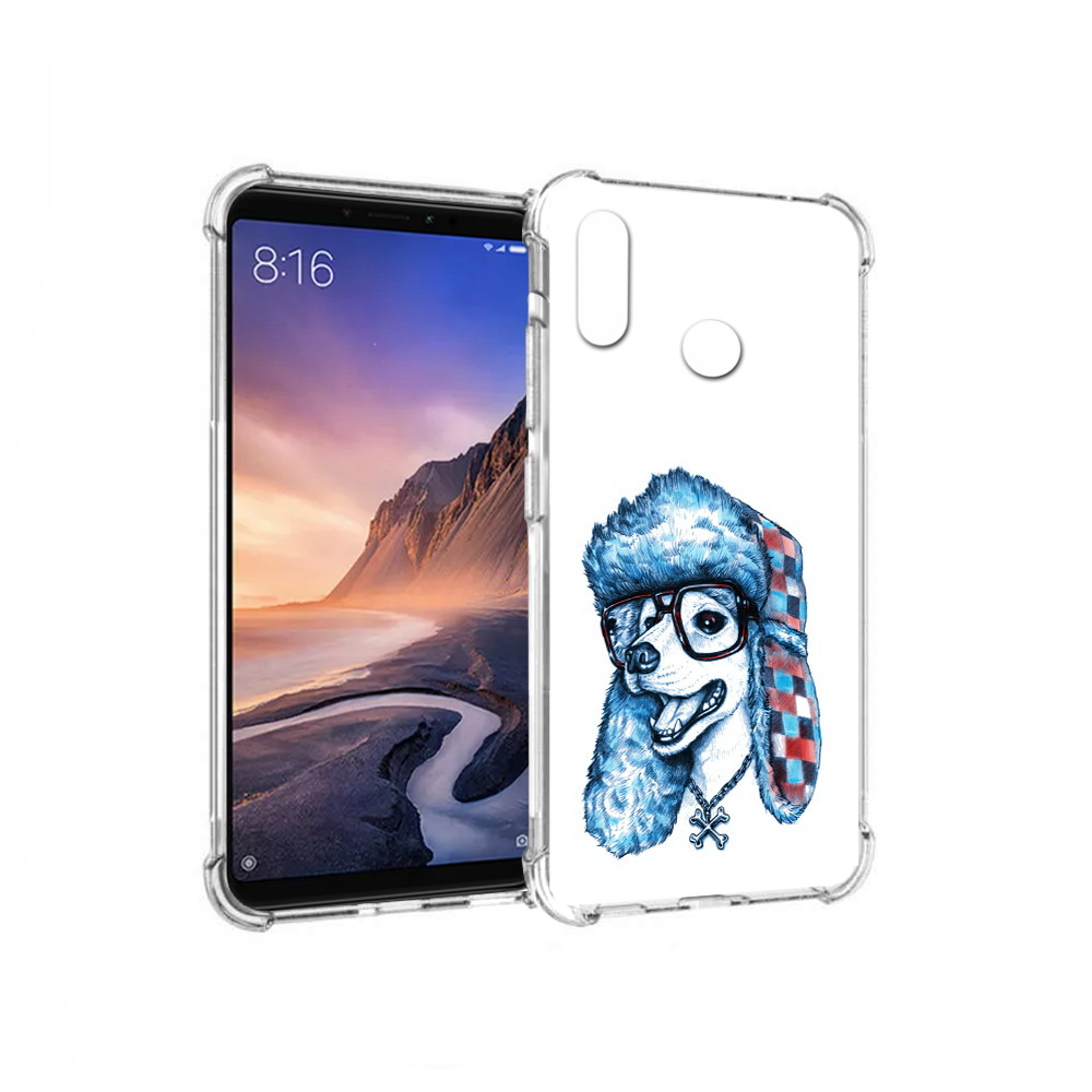 

Чехол MyPads Tocco для Xiaomi Mi Max 3 зимний пес (PT115366.313.362), Прозрачный, Tocco