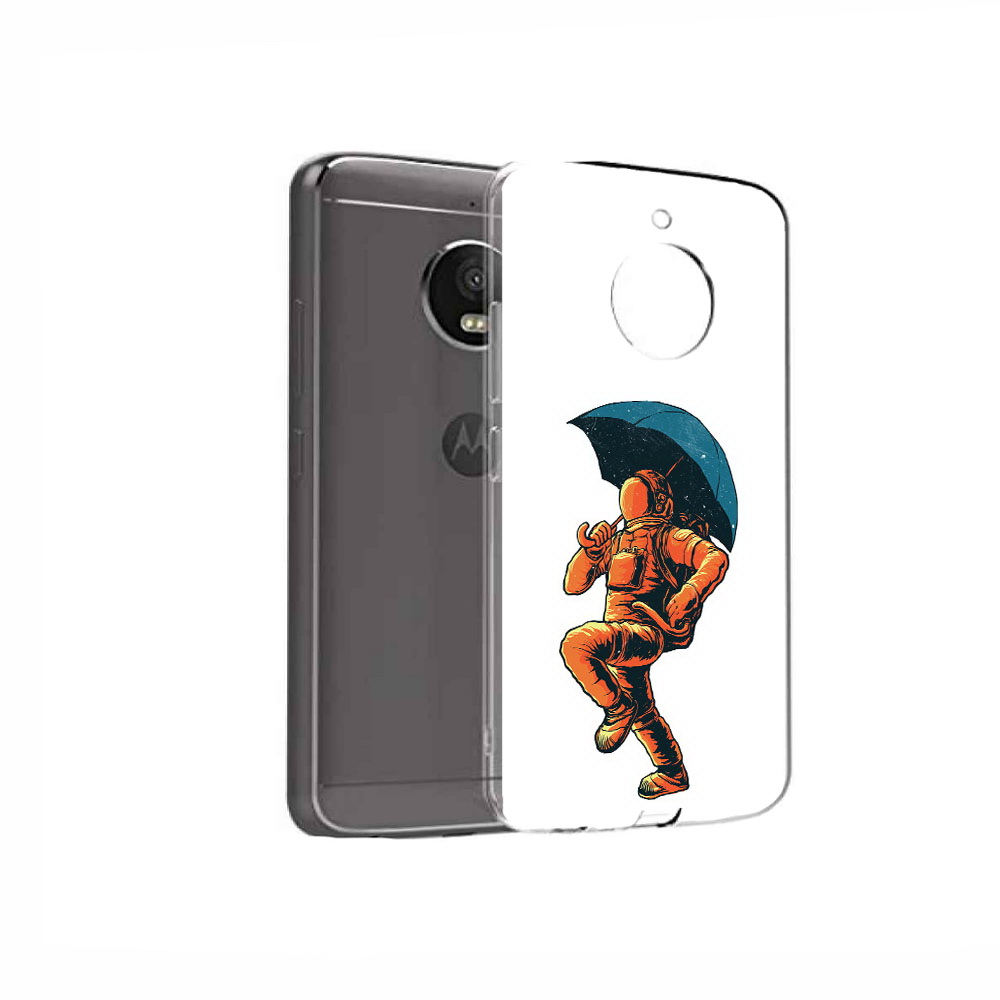 

Чехол MyPads Tocco для Motorola Moto E4 шагающий космонавт с зонтом (PT99977.370.695), Прозрачный, Tocco