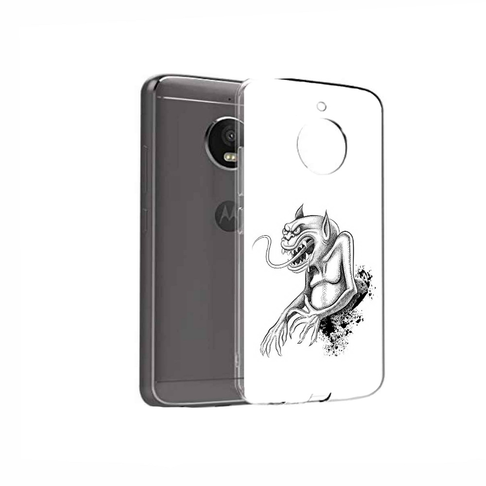 

Чехол MyPads Tocco для Motorola Moto E4 чорт (PT99977.370.692), Прозрачный, Tocco