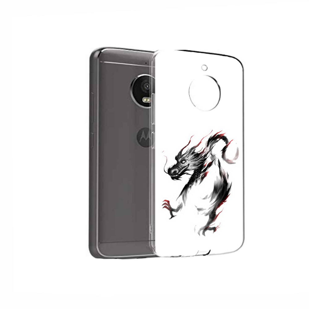 

Чехол MyPads Tocco для Motorola Moto E4 черный дракон (PT99977.370.690), Прозрачный, Tocco