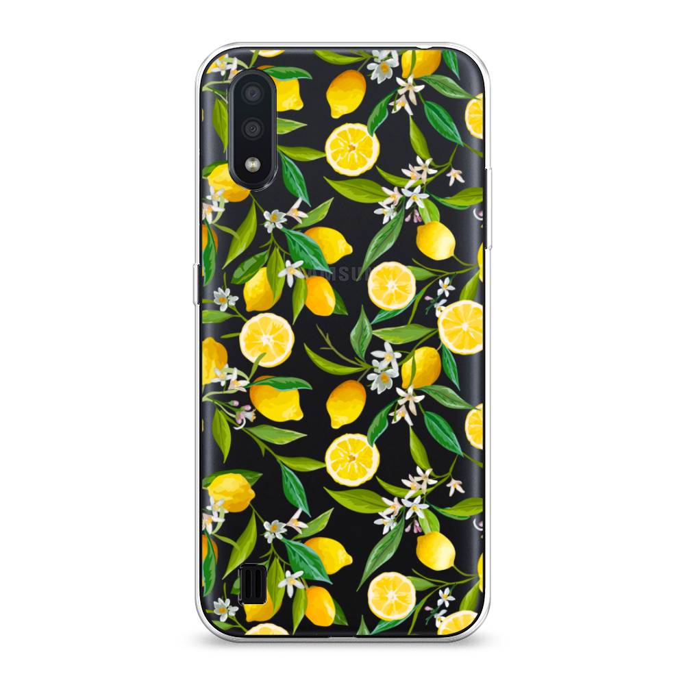 

Чехол Awog на Samsung Galaxy A01 "Сочные лимоны", Разноцветный, 29550-10