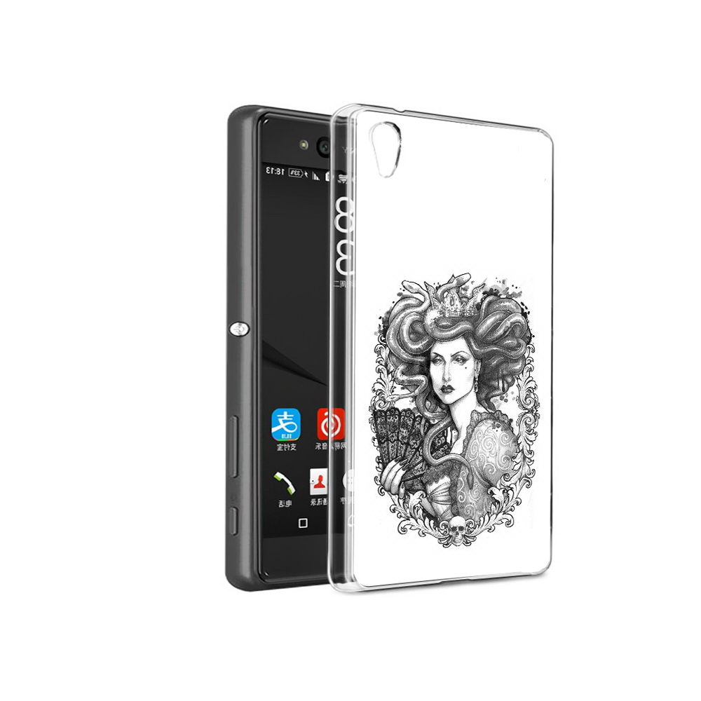 

Чехол MyPads Tocco для Sony Xperia C6 медуза черно белый (PT28839.243.472), Прозрачный, Tocco