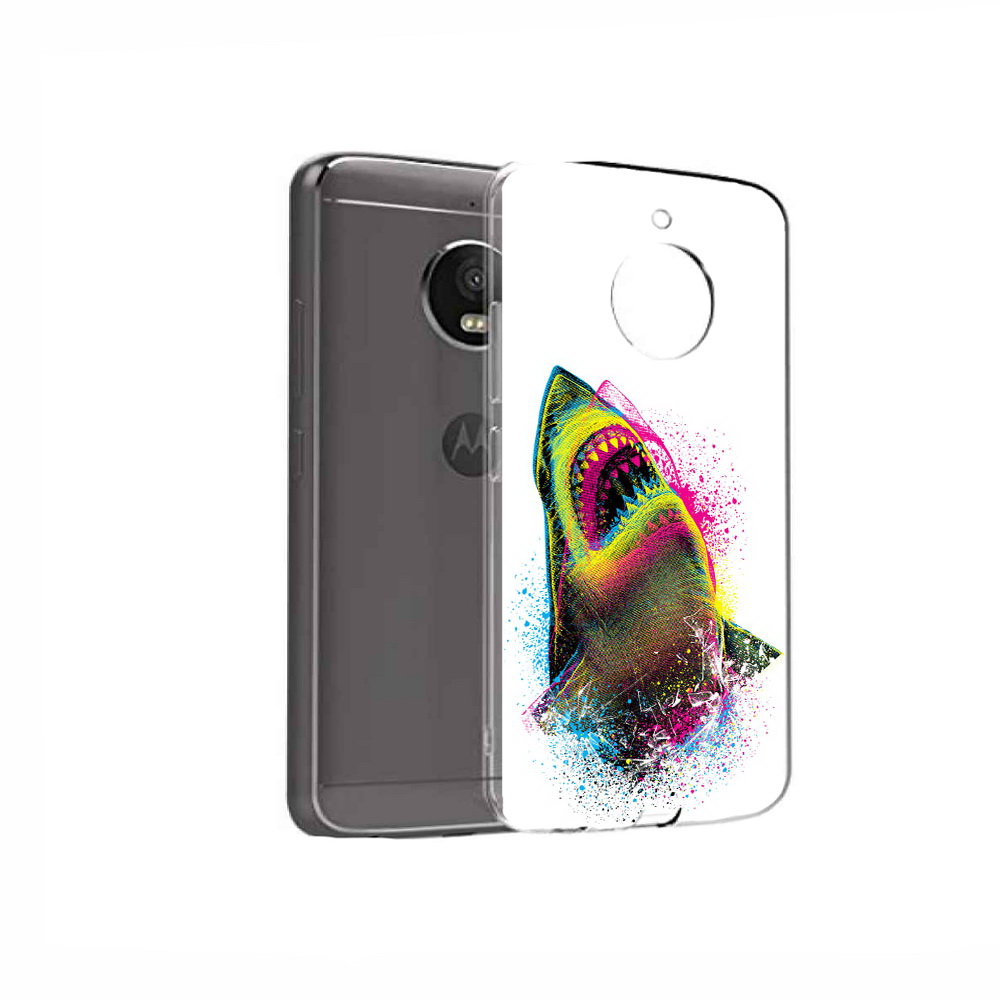 

Чехол MyPads Tocco для Motorola Moto E4 челюсти-2 (PT99977.370.674), Прозрачный, Tocco