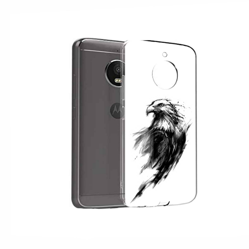 

Чехол MyPads Tocco для Motorola Moto E4 чб птица (PT99977.370.670), Прозрачный, Tocco
