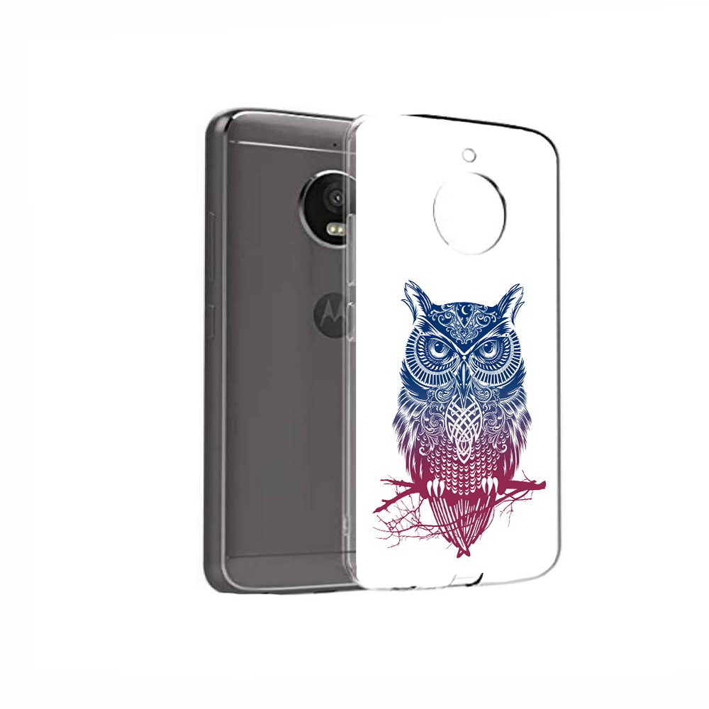 

Чехол MyPads Tocco для Motorola Moto E4 хиппи сова (PT99977.370.664), Прозрачный, Tocco