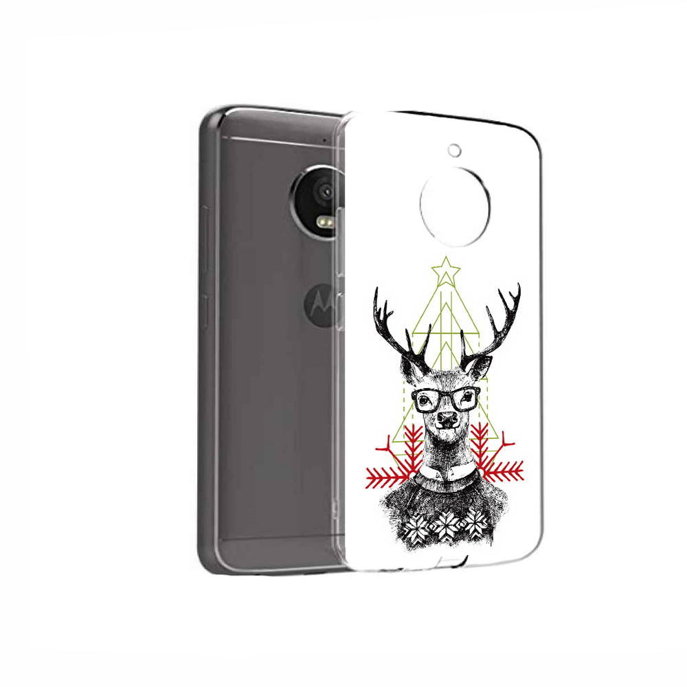 

Чехол MyPads Tocco для Motorola Moto E4 умный олень (PT99977.370.652), Прозрачный, Tocco