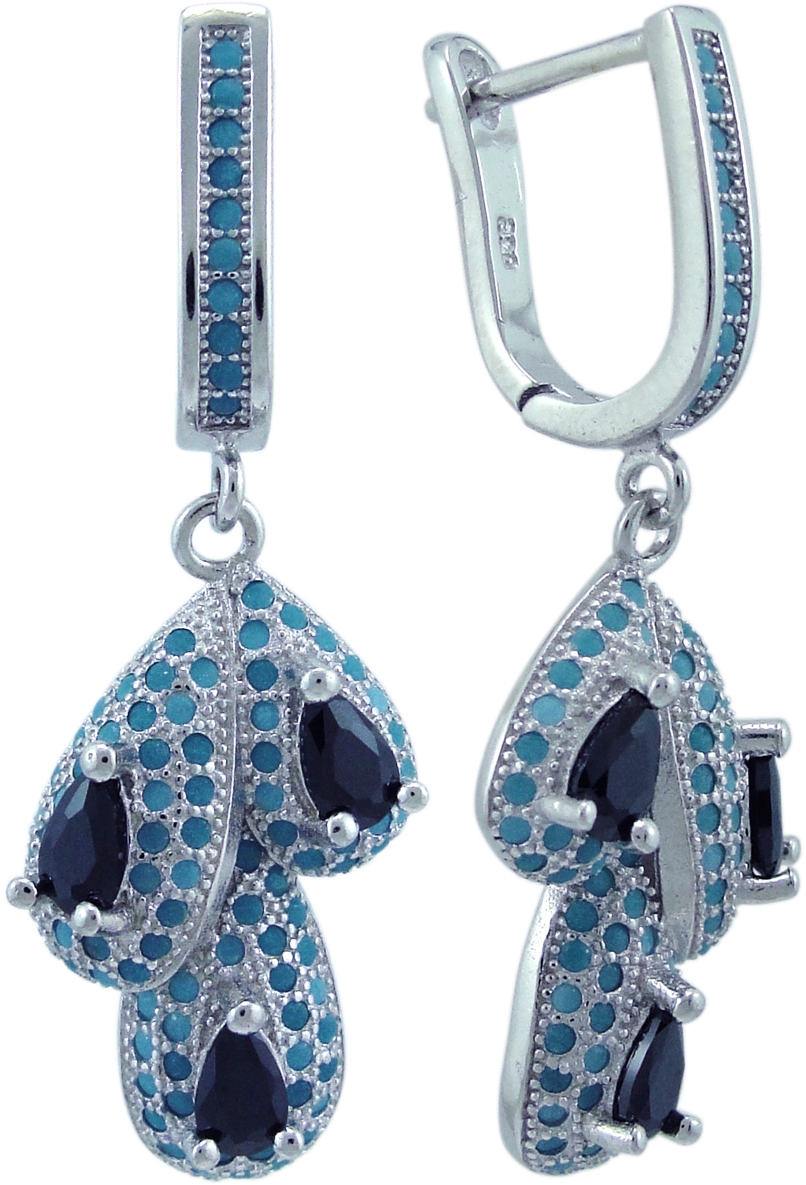 

Серьги из серебра с бирюзой Balex Jewellery 2405937430, 2405937430