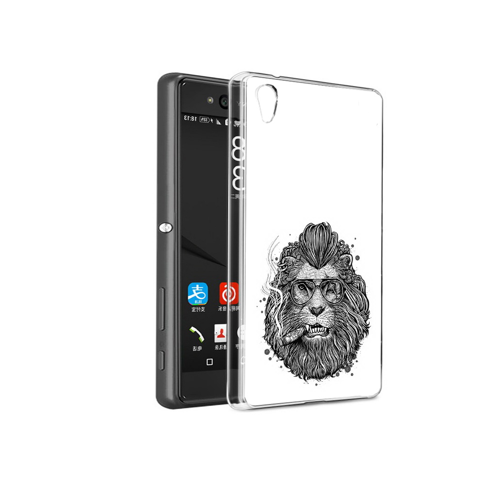 

Чехол MyPads Tocco для Sony Xperia C6 курящий лев (PT28839.243.432), Прозрачный, Tocco