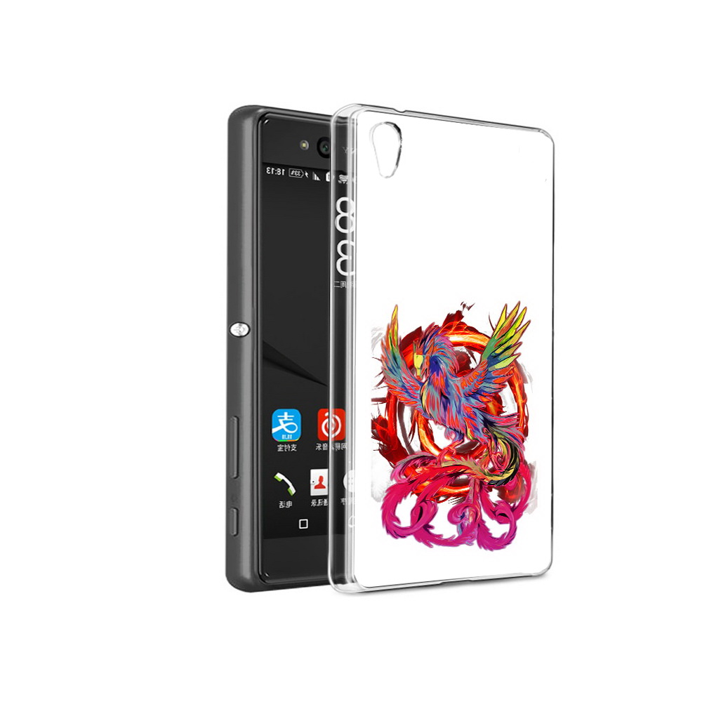 

Чехол MyPads Tocco для Sony Xperia C6 красочный феникс (PT28839.243.414), Прозрачный, Tocco