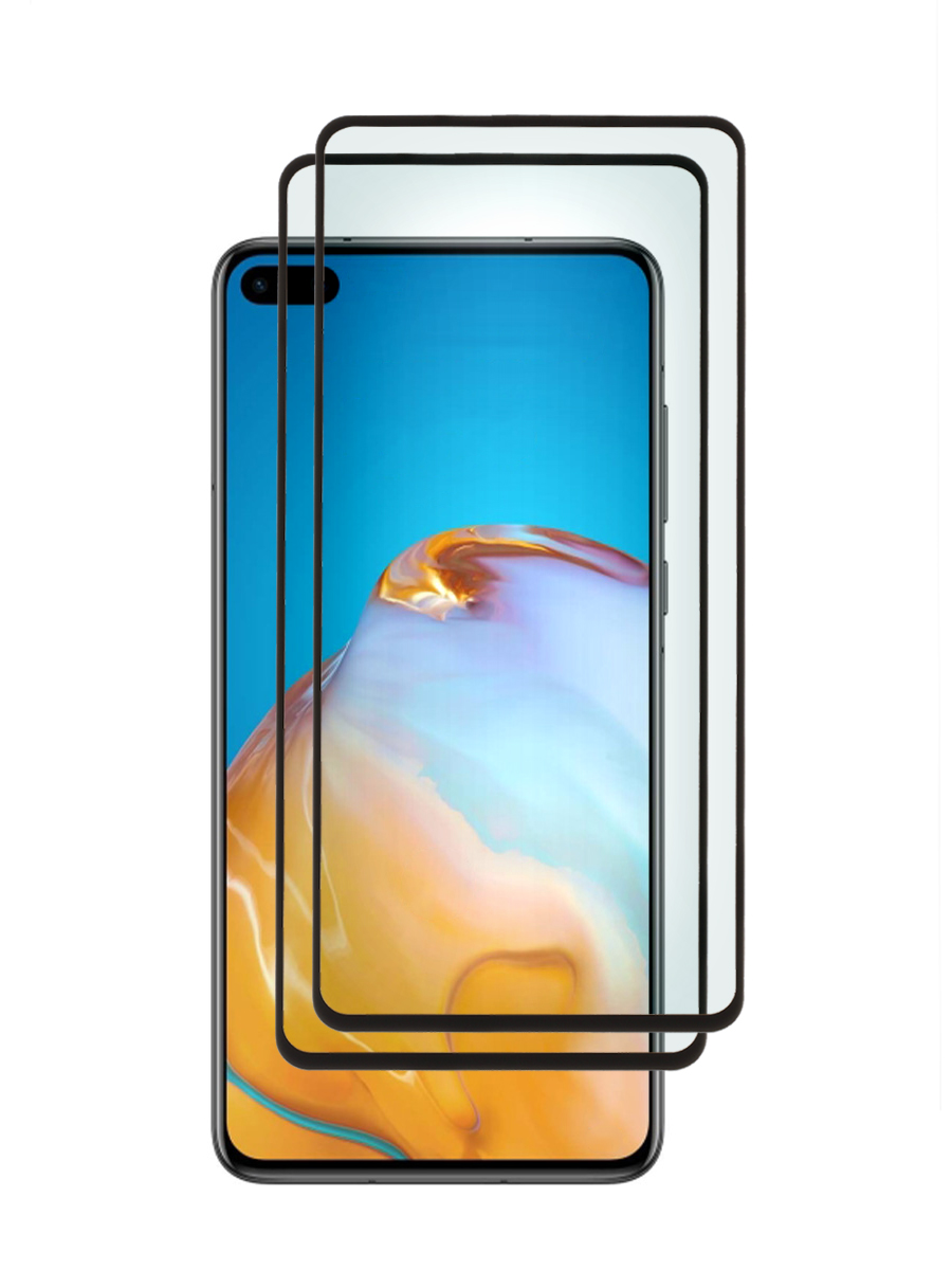 

Защитное стекло 5D для Huawei P40 черный, с рамкой комплект 2 ШТ, MOTG2-5D-HUA-P40