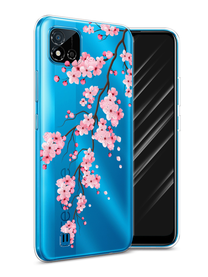 

Чехол Awog на Realme C11 (2021) "Розовая сакура", Разноцветный, 257550-8
