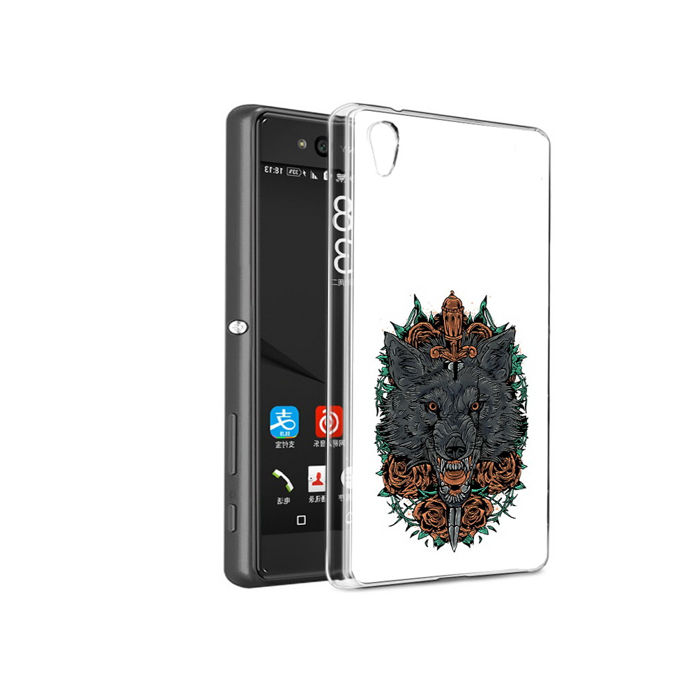 

Чехол MyPads Tocco для Sony Xperia C6 красивый злой волк (PT28839.243.409), Прозрачный, Tocco