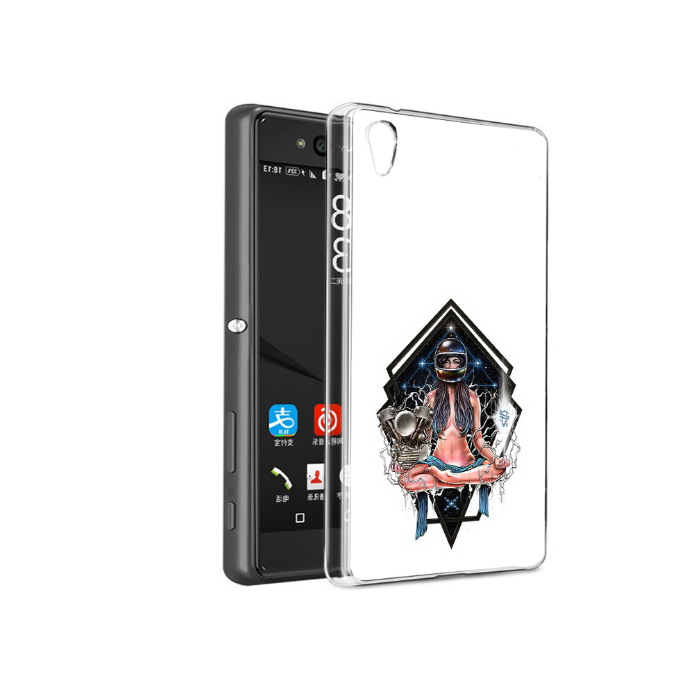 

Чехол MyPads Tocco для Sony Xperia C6 красивая девушка в шлеме (PT28839.243.406), Прозрачный, Tocco