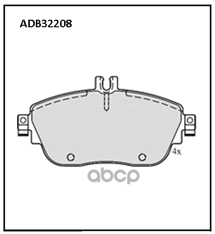 

Колодки Тормозные Mercedes B180/Gla/Cla Fr 11/11- ALLIED NIPPON арт. ADB32208