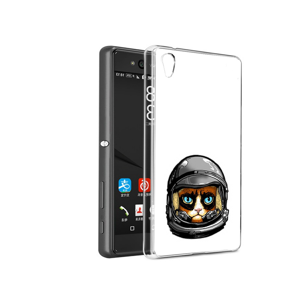 

Чехол MyPads Tocco для Sony Xperia C6 кот космонавт (PT28839.243.400), Прозрачный, Tocco