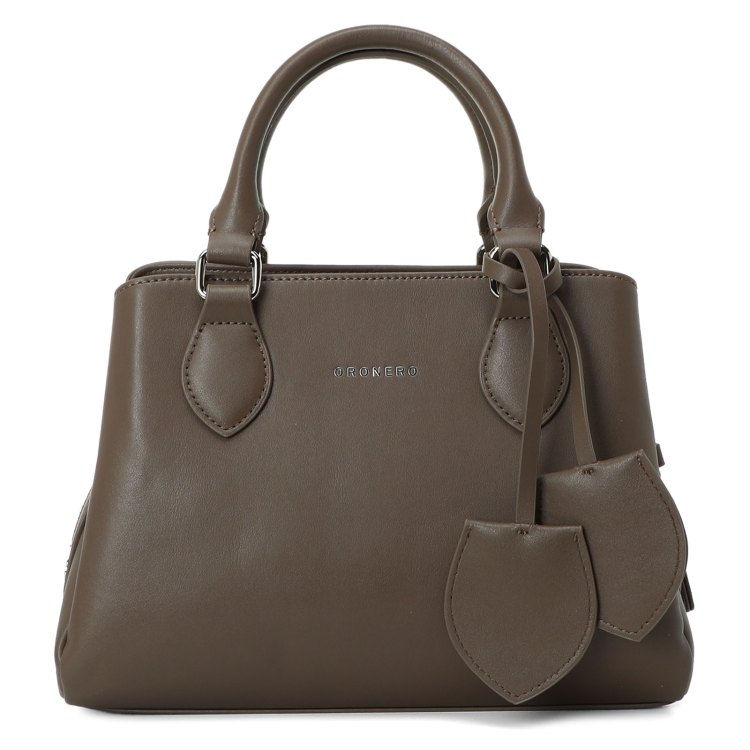 Сумка женская Oronero Firenze ILARY-MIDI серо-коричневая