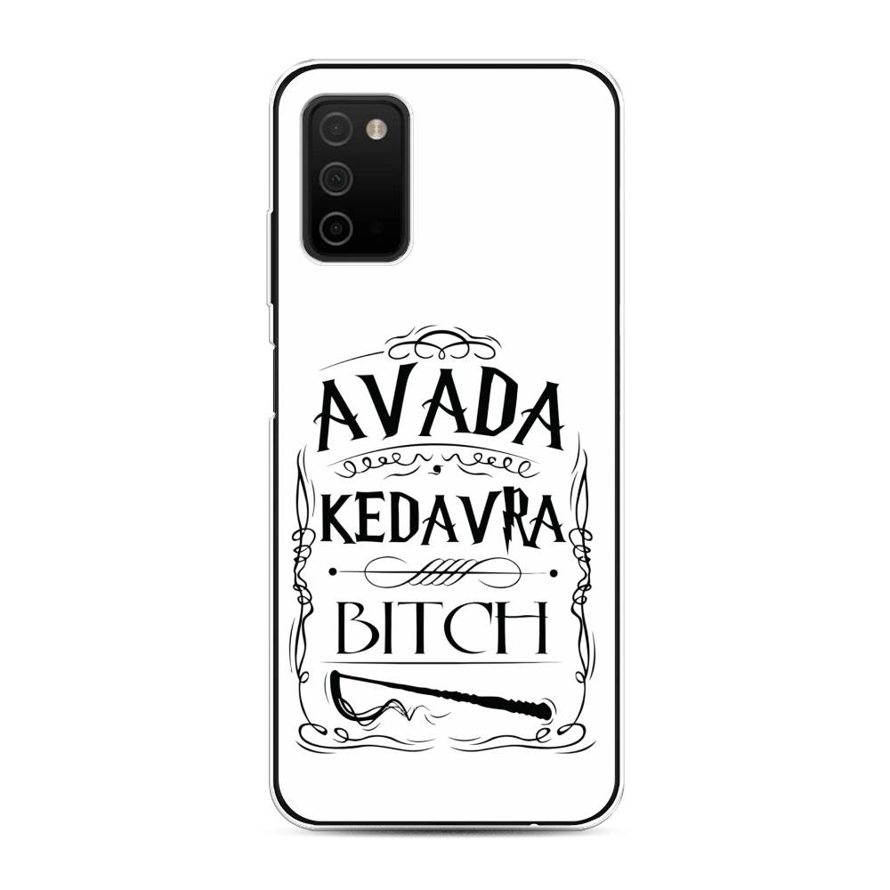

Чехол на Samsung Galaxy A03s "Avada kedavra bitch", Белый;серый;черный, 2103250-6
