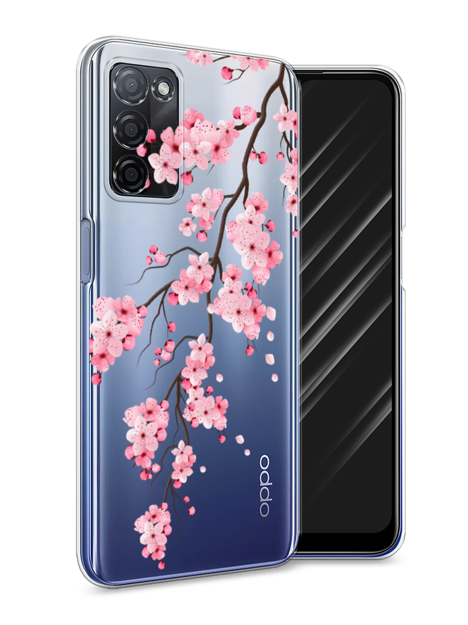 

Чехол Awog на Oppo A55s 5G "Розовая сакура", Разноцветный, 2510150-8