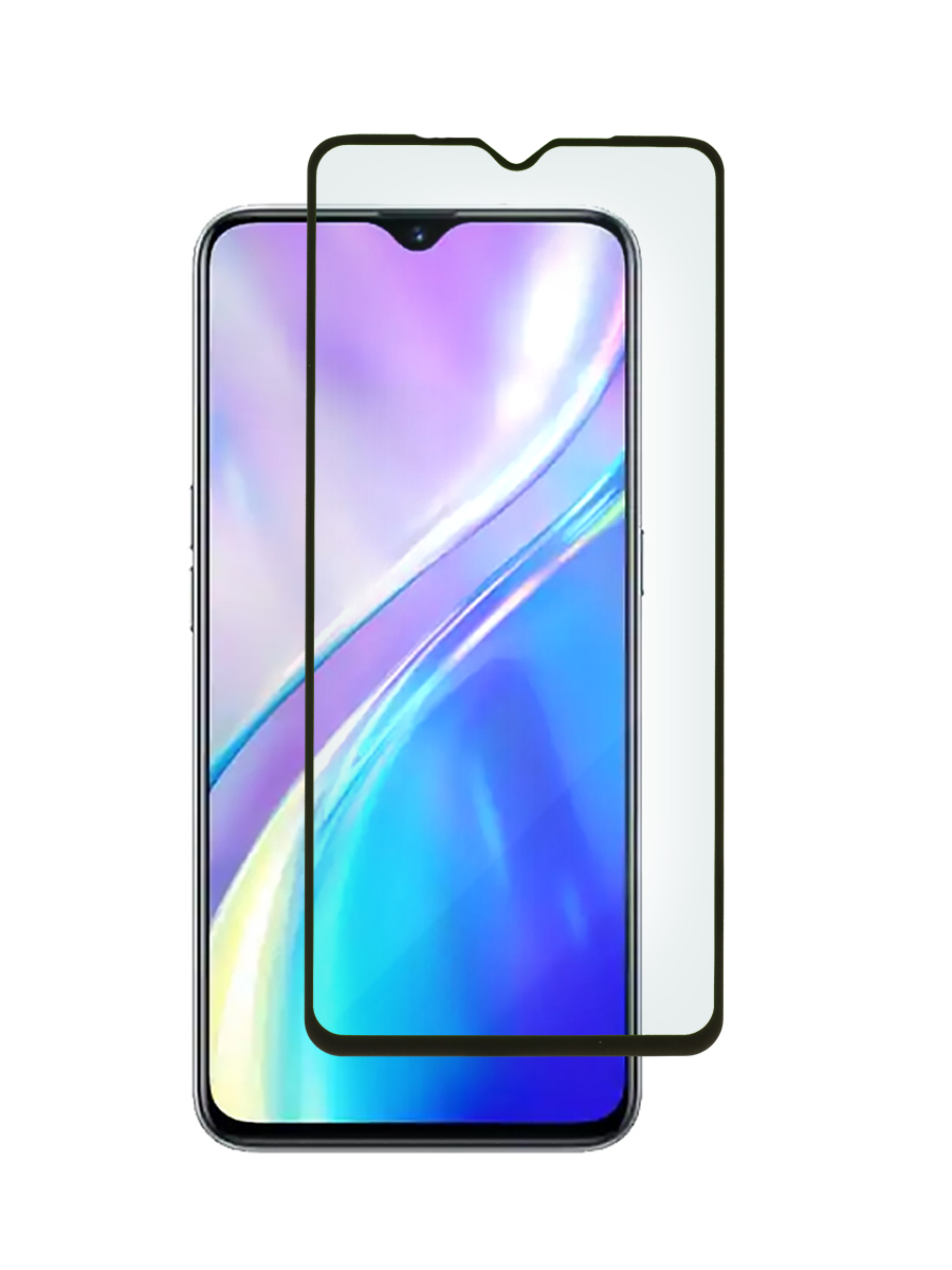 

Защитное стекло 5D для Realme XT, X2 черный, с рамкой, MOTG-RLM-XT