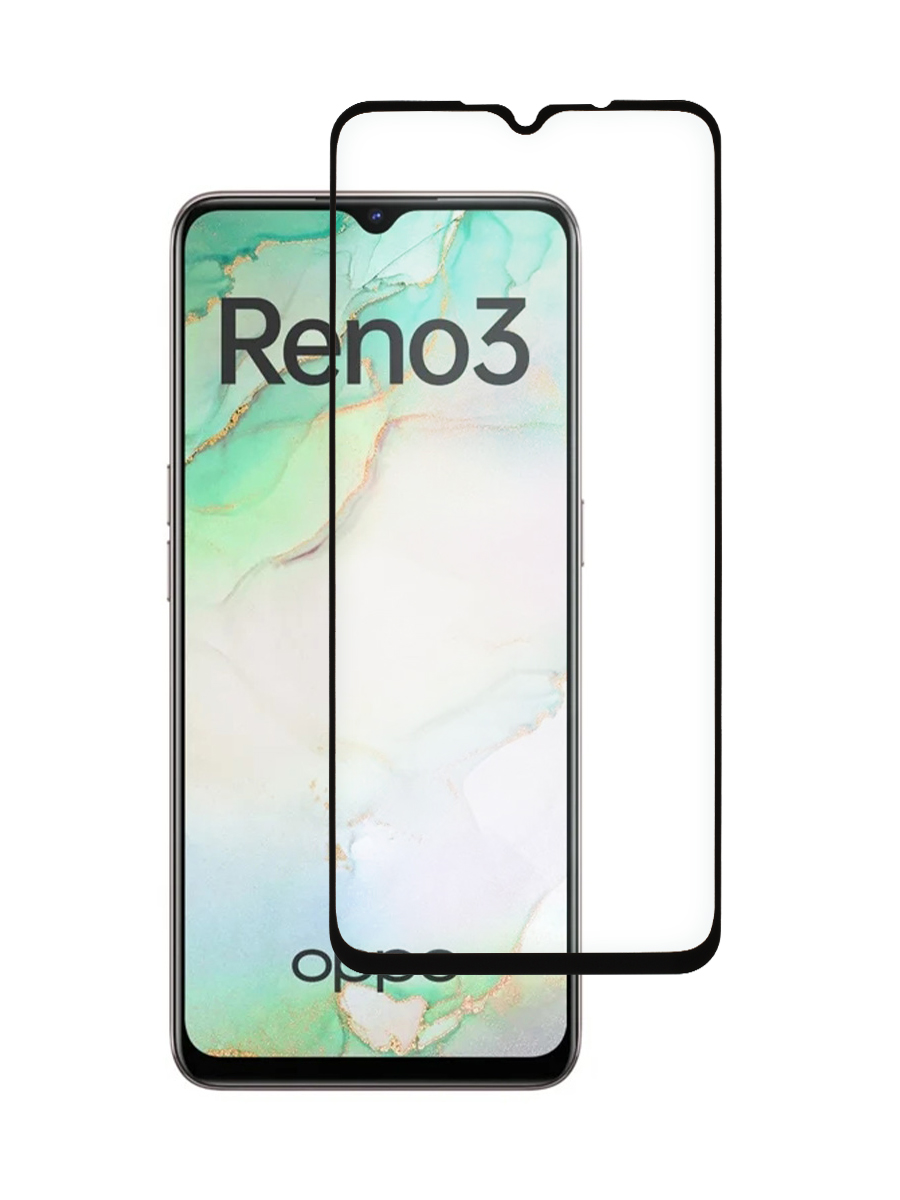 

Защитное стекло 5D для Oppo A91, Reno 3 черный, с рамкой, MOTG-5D-OPPO-RENO3