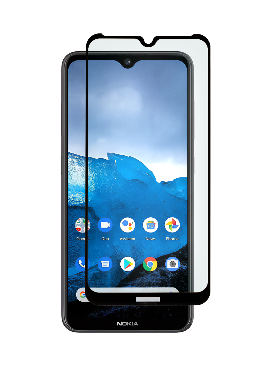 

Защитное стекло 5D для Nokia 3.2 черный, с рамкой, MOTG-5D-NOK-3.2