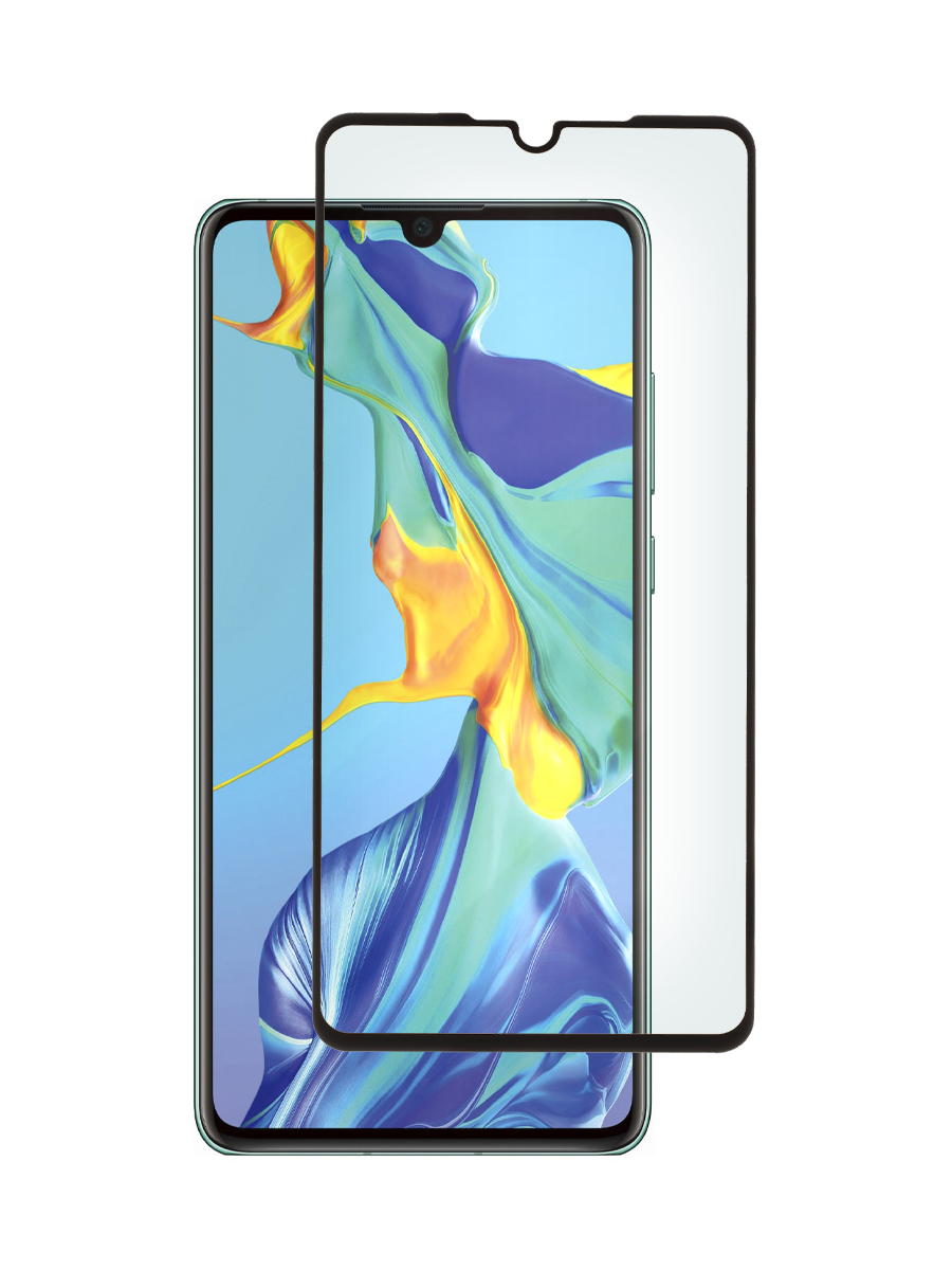 

Защитное стекло 5D для Huawei P30 черный, с рамкой, MOTG-5D-HUA-HON-P30