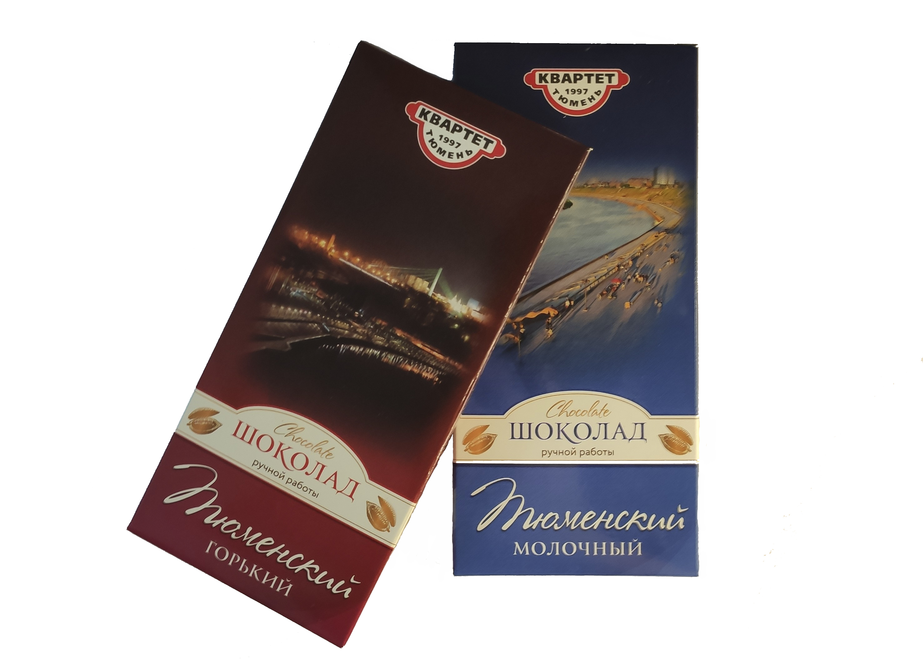 Набор шоколада Квартет Тюменский горький, молочный, 2 шт по 115 г