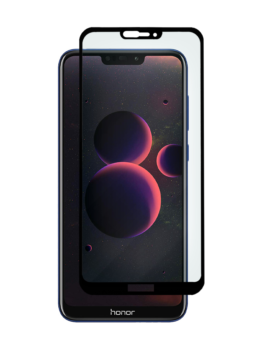 

Защитное стекло 5D для Honor 8C черный, с рамкой, MOTG-5D-HON-8C
