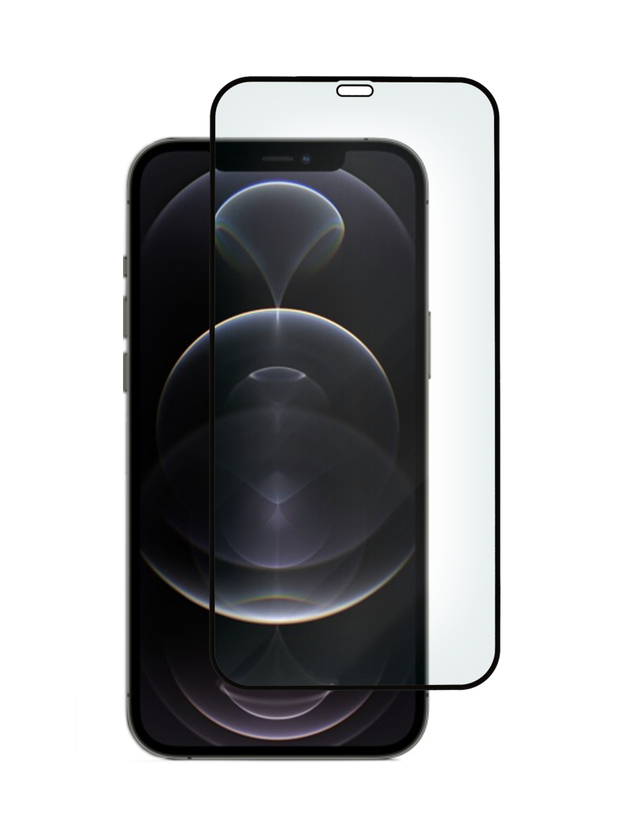 

Защитное стекло 5D для Apple iPhone 12, 12 Pro черный, с рамкой, MOTG-5D-APL-12PRO