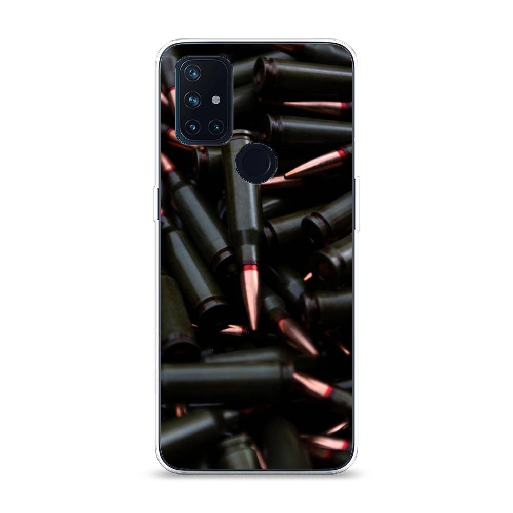 

Чехол Awog на OnePlus Nord N10 / ВанПлас Nord N10 "Пули черные", Черный;коричневый, 152350-5