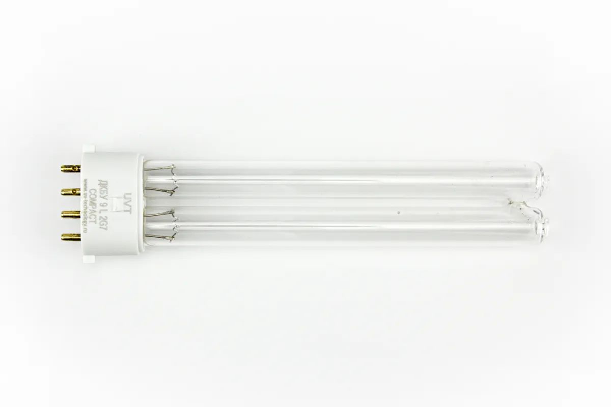 Купить Лампа бактерицидная ультрафиолетовая UVT ДКБУ 9 L 2G7 Compact