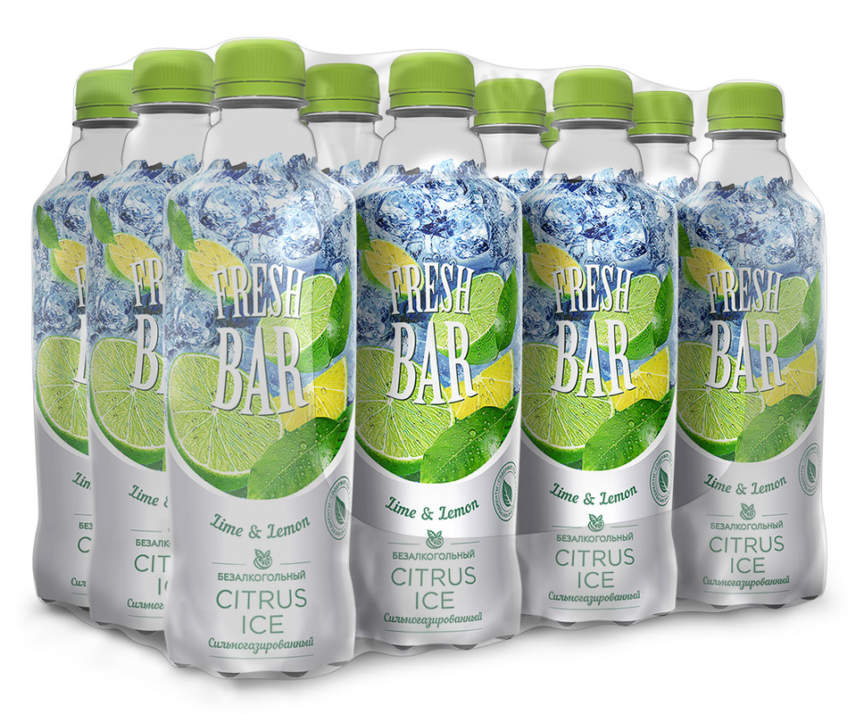 

Напиток безалкогольный сильногазированный Fresh Bar Citrus Ice 12 шт по 480мл