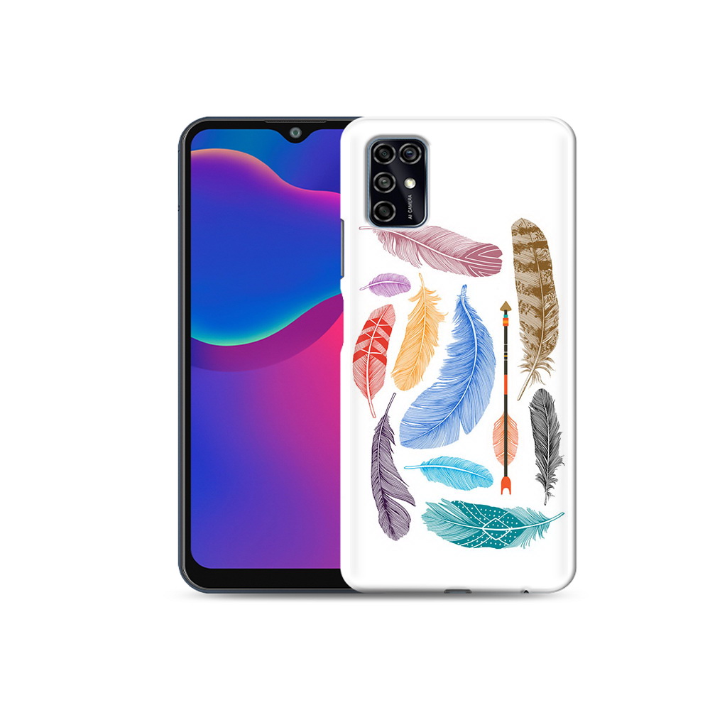 Чехол MyPads Tocco для ZTE Blade V2020 Smart разноцветные перья (PT156449.442.572)