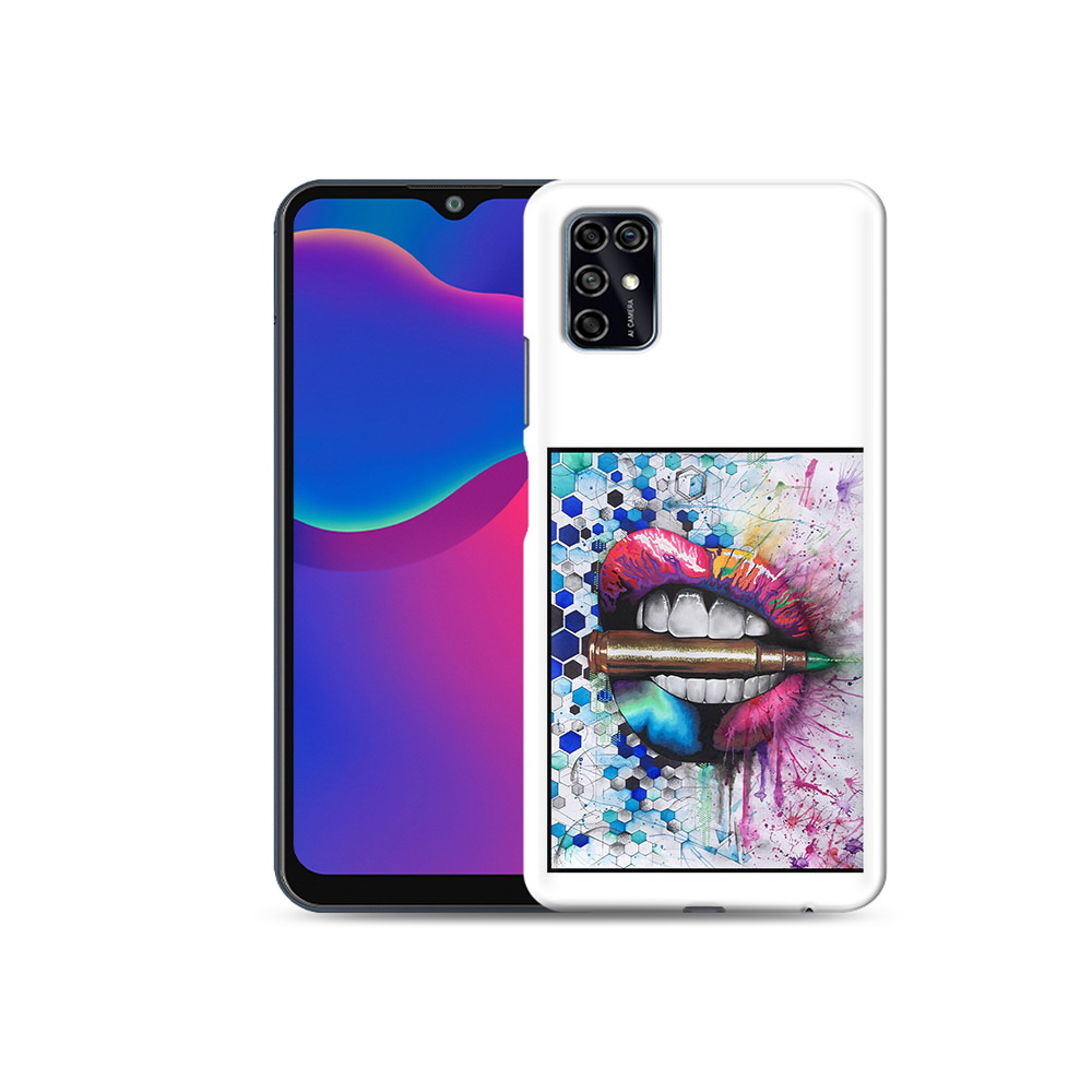 

Чехол MyPads Tocco для ZTE Blade V2020 Smart разноцветные губы с пулей (PT156449.442.571), Прозрачный, Tocco