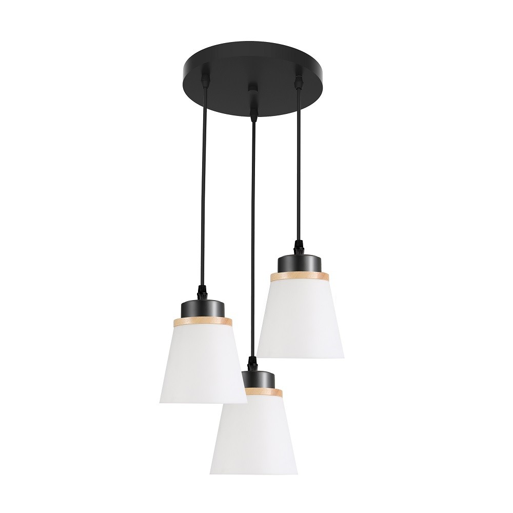 

Подвесная люстра 301363BK WT+WD, 30136