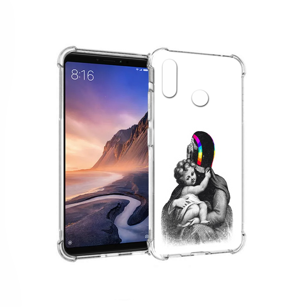 

Чехол MyPads Tocco для Xiaomi Mi Max 3 защитник в шлеме (PT115366.313.350), Прозрачный, Tocco